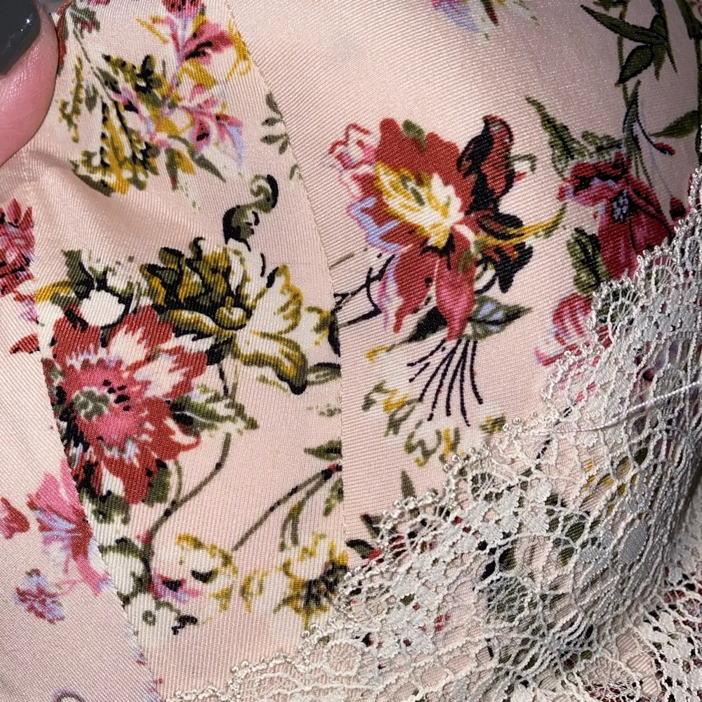 Cacique Pink Floral Lace‎ Underwire Bra